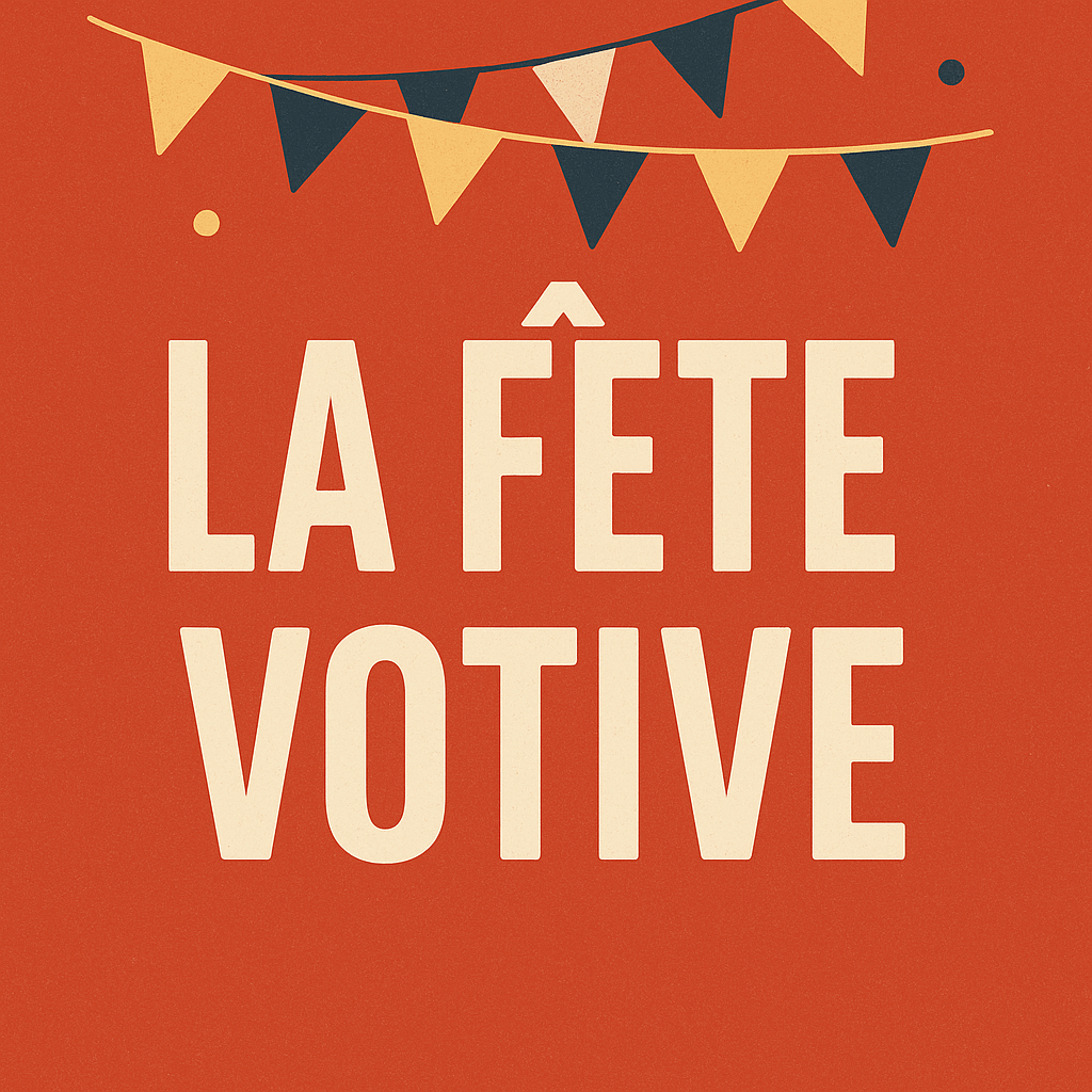 affiche fête votive en Lozère